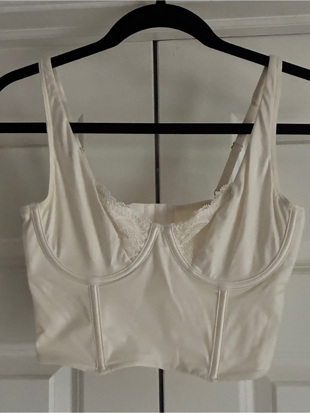 Abercrombie Lace and Satin Balconette Corset size Medium